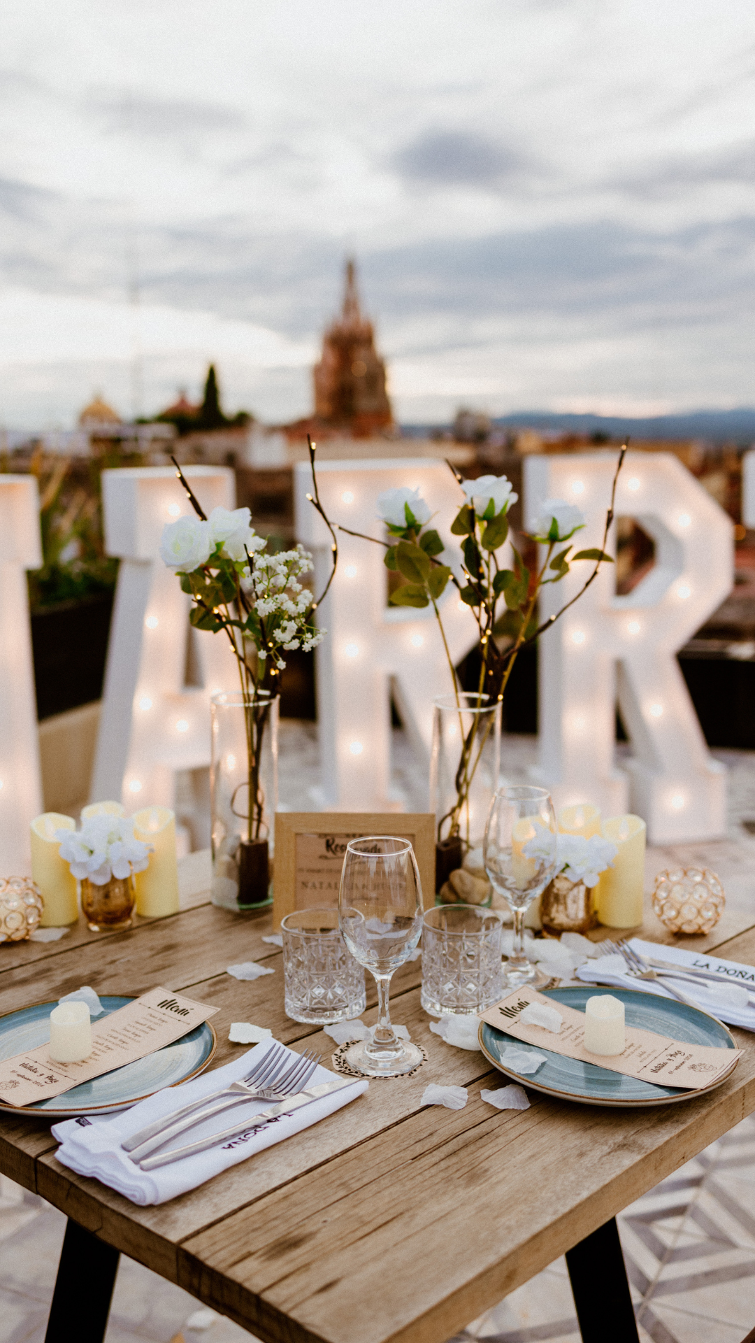 Cena romántica Bohemia San Miguel de Allende