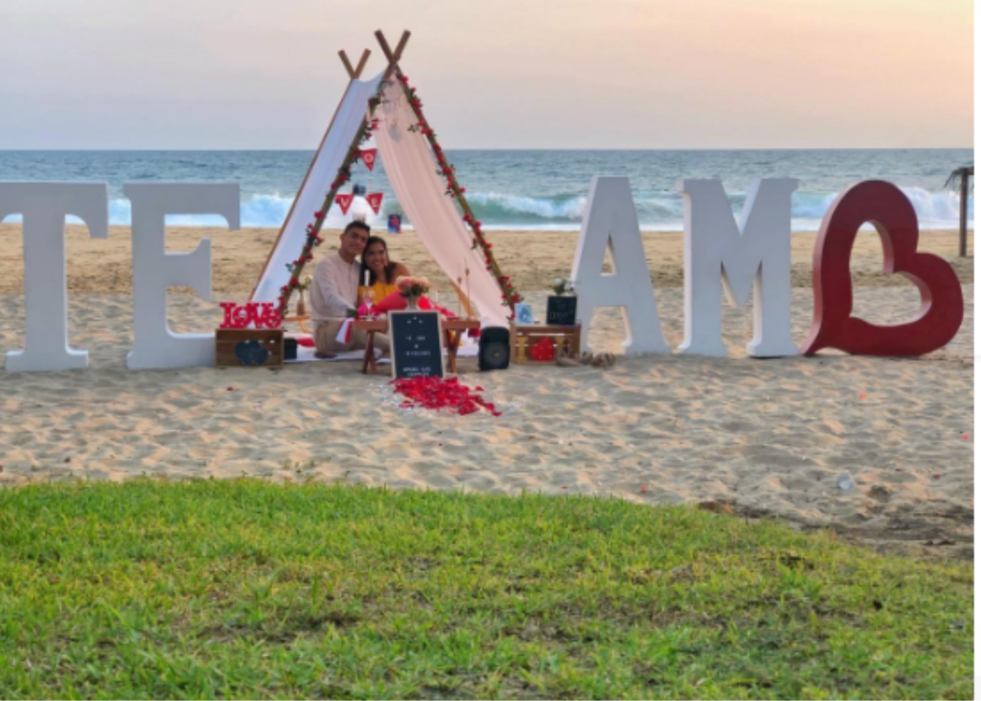 Teepee en playa Acapulco
