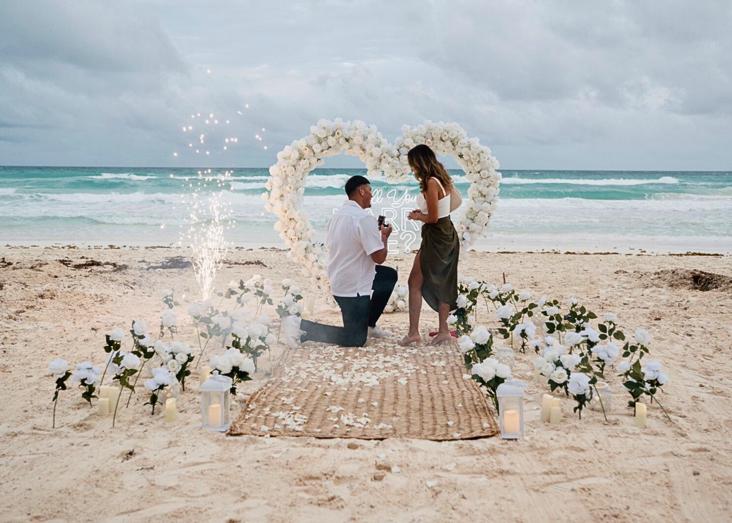 Picnic romántico en la playa Tulum