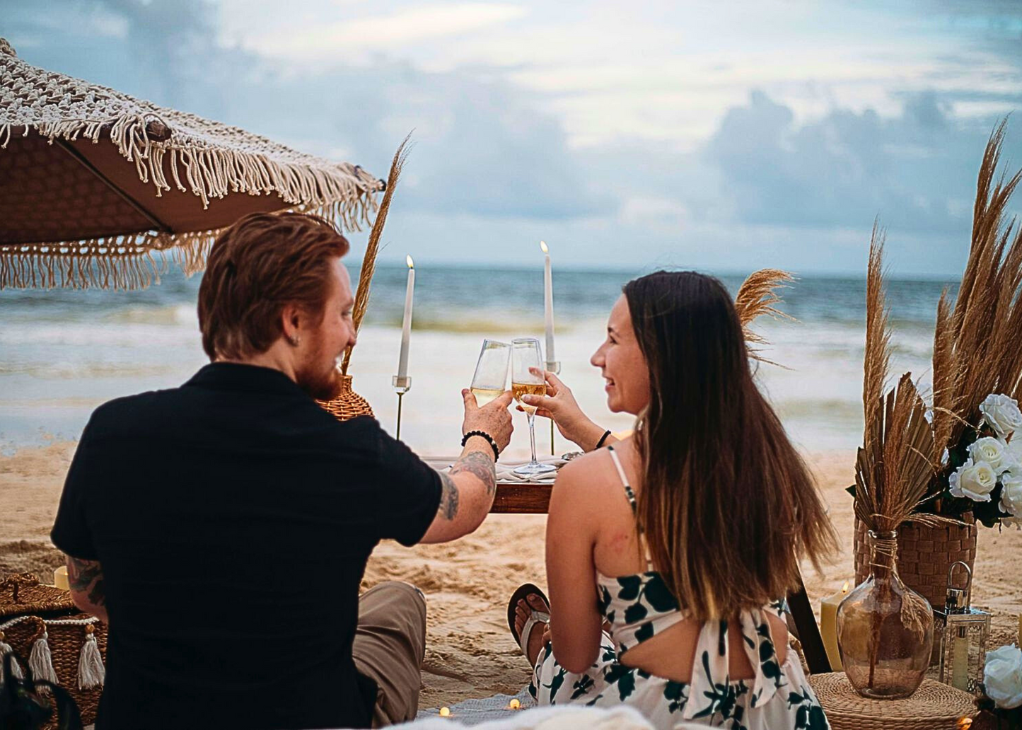 Picnic romántico en la playa Tulum