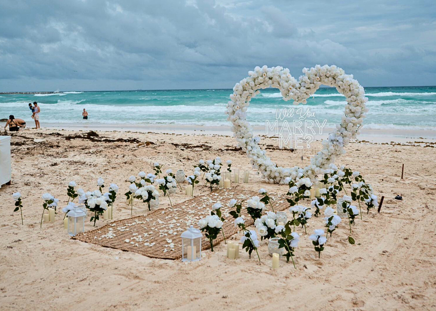 Picnic romántico en la playa Tulum