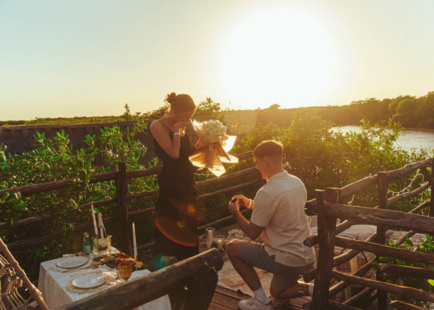 Brindis privado Cenote Tulum