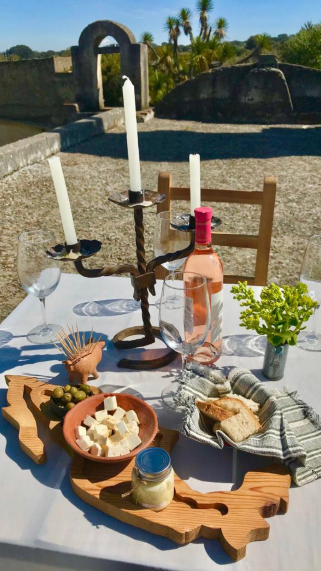 Brindis romántico en Hacienda