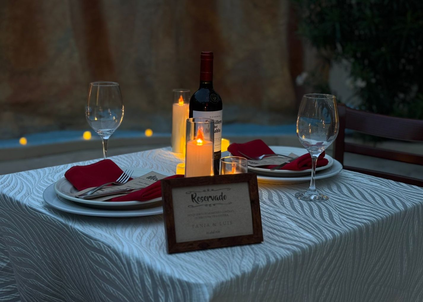 Cena Romántica Cascada Reynosa
