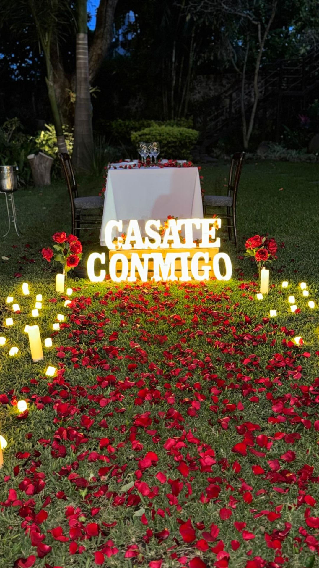 Cena privada jardín Cuernavaca