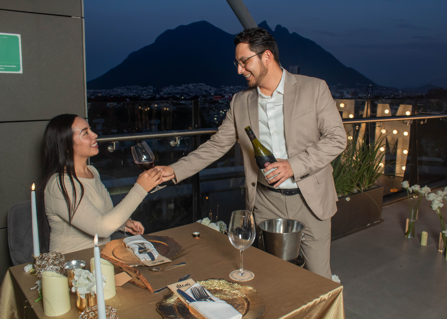 Cena privada Panorámica Monterrey