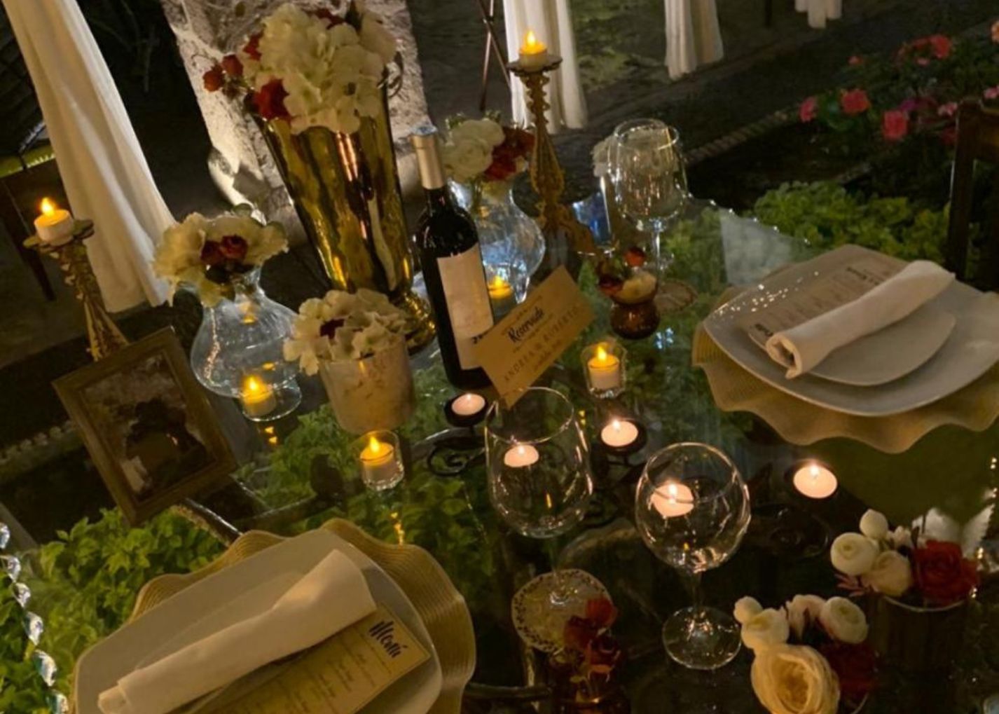 Cena romántica Patio Morelia