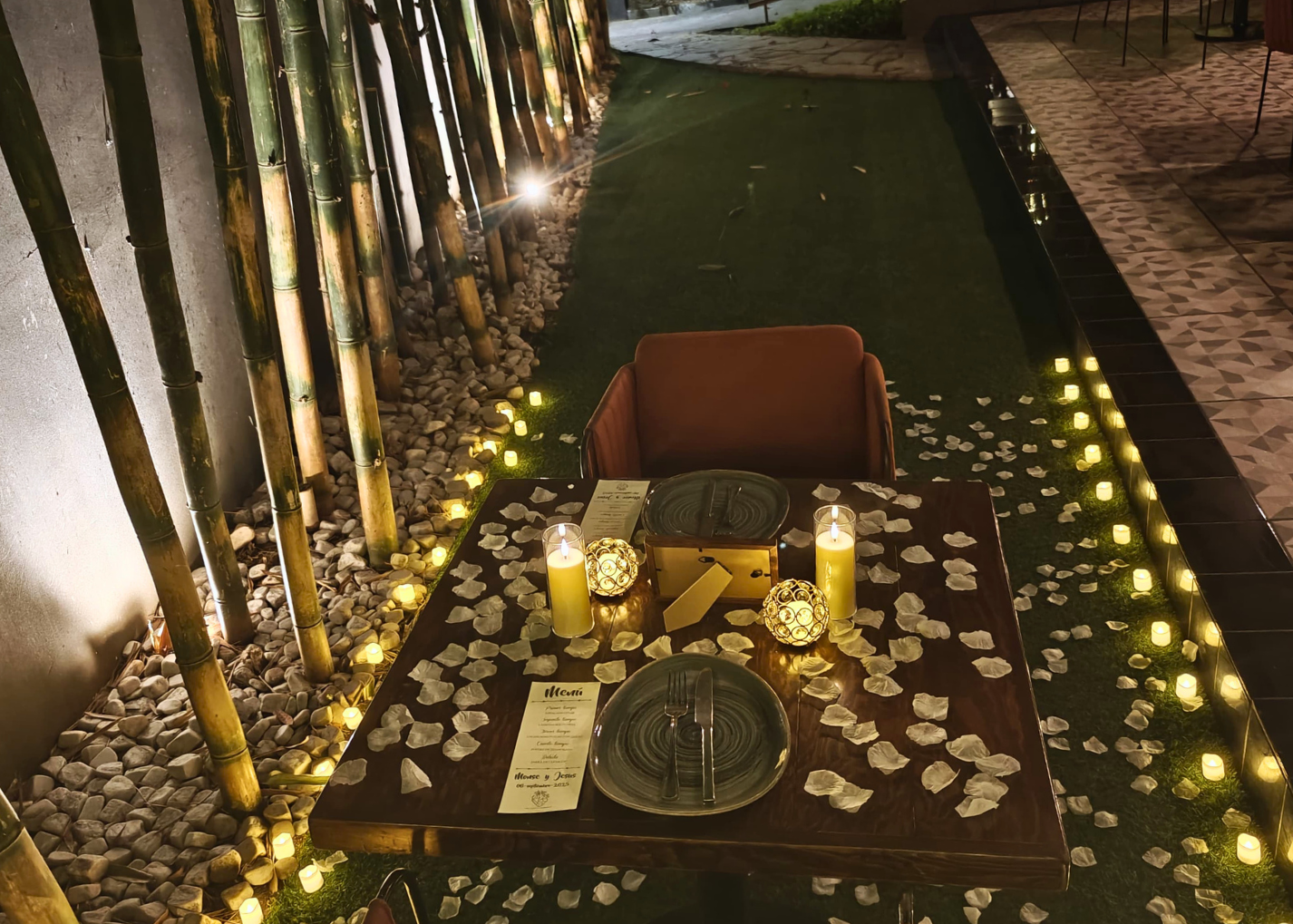 Cena privada patio Tuxtla