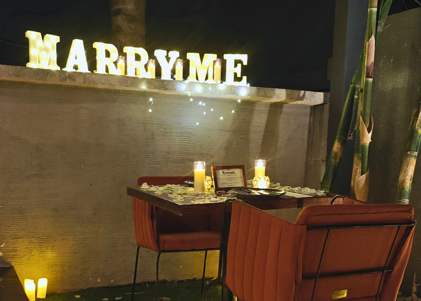 Cena privada patio Tuxtla
