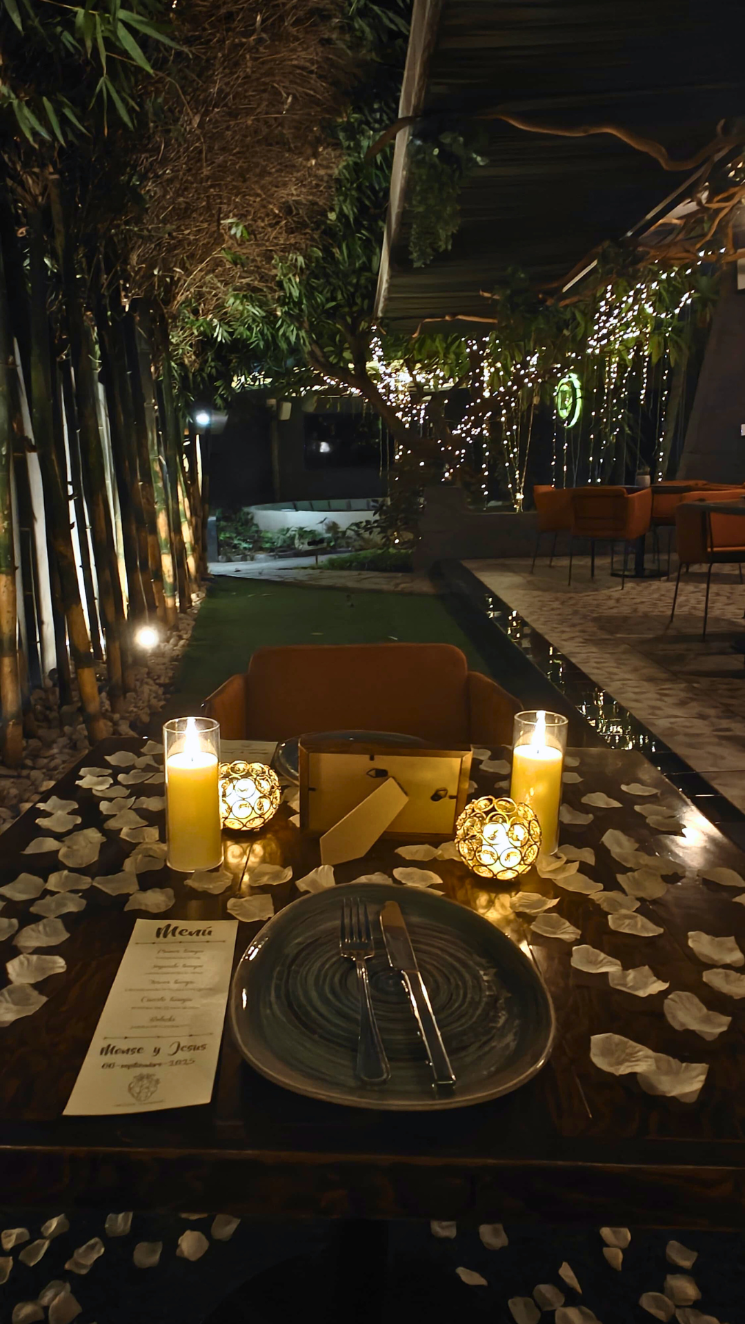 Cena privada patio Tuxtla