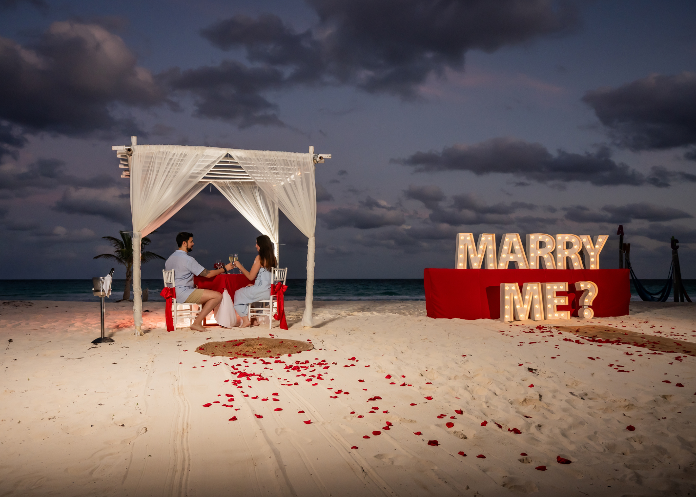 Cena privada Pérgola Cancún