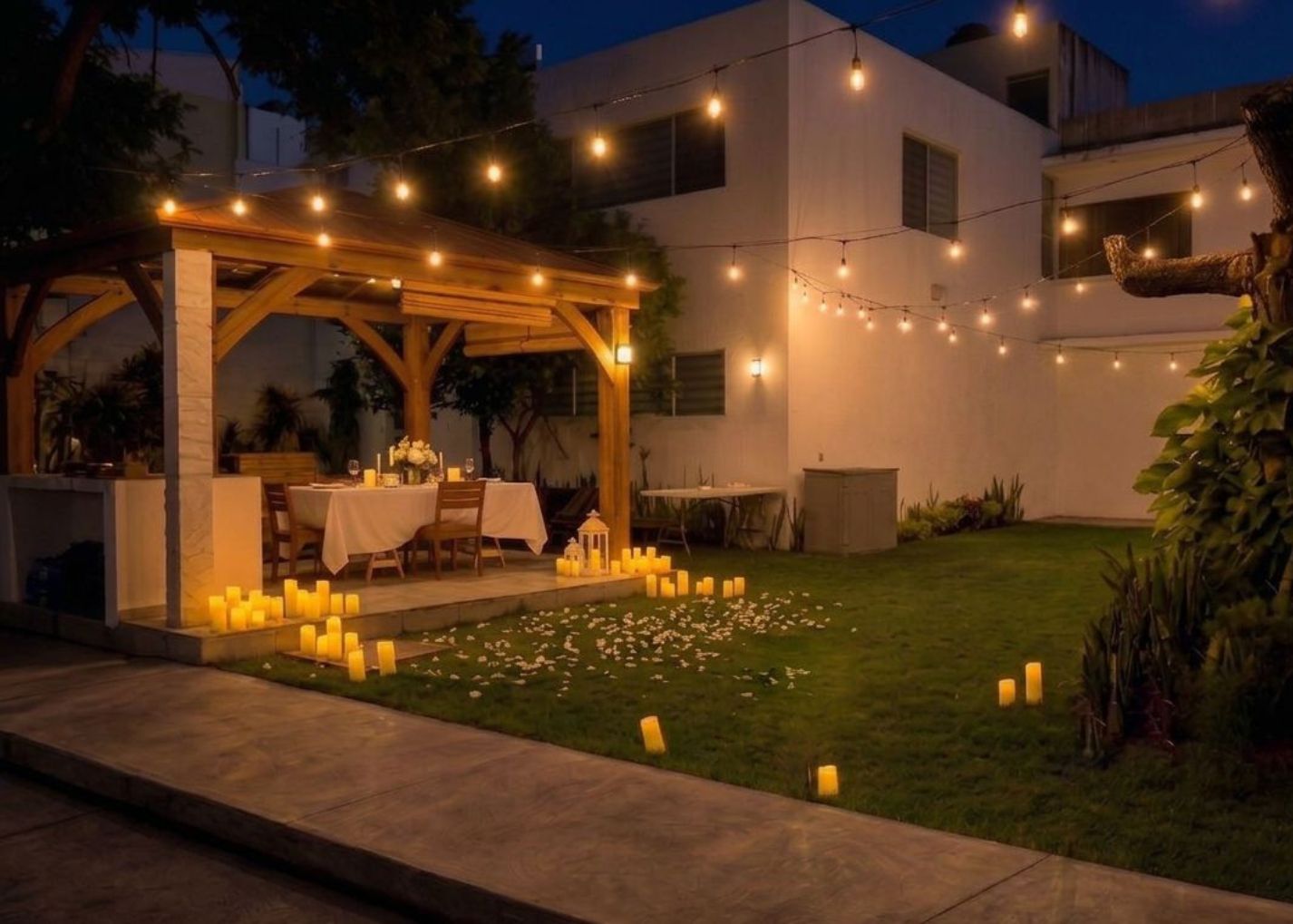 Brindis Privado Pérgola Monterrey