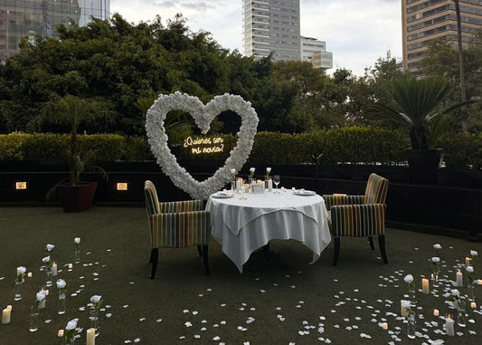 Cena romántica Penthouse CDMX