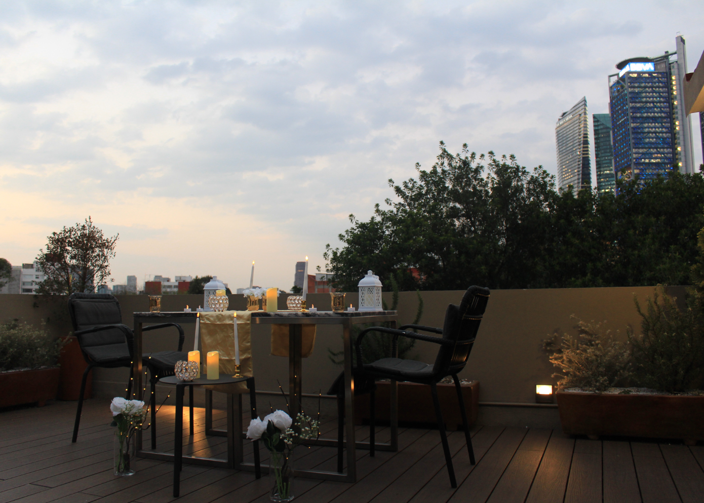 Brindis privado Roof CDMX