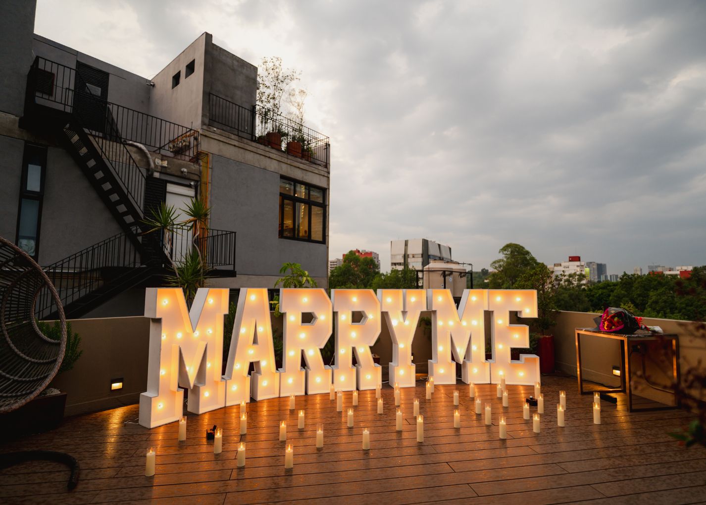 Brindis privado Roof CDMX