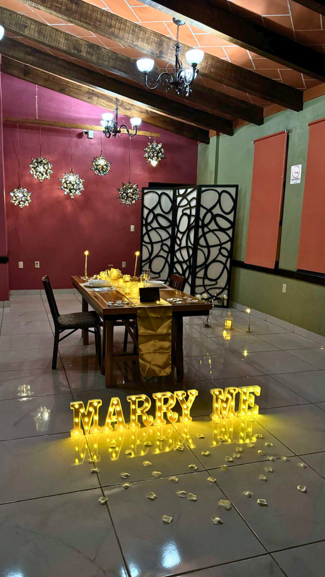 Cena privada Salón de las Candelas