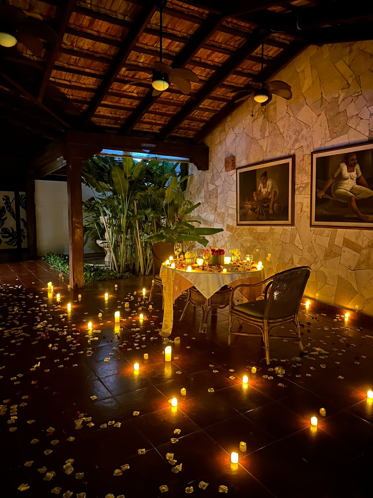 Cena romántica Velada Maya