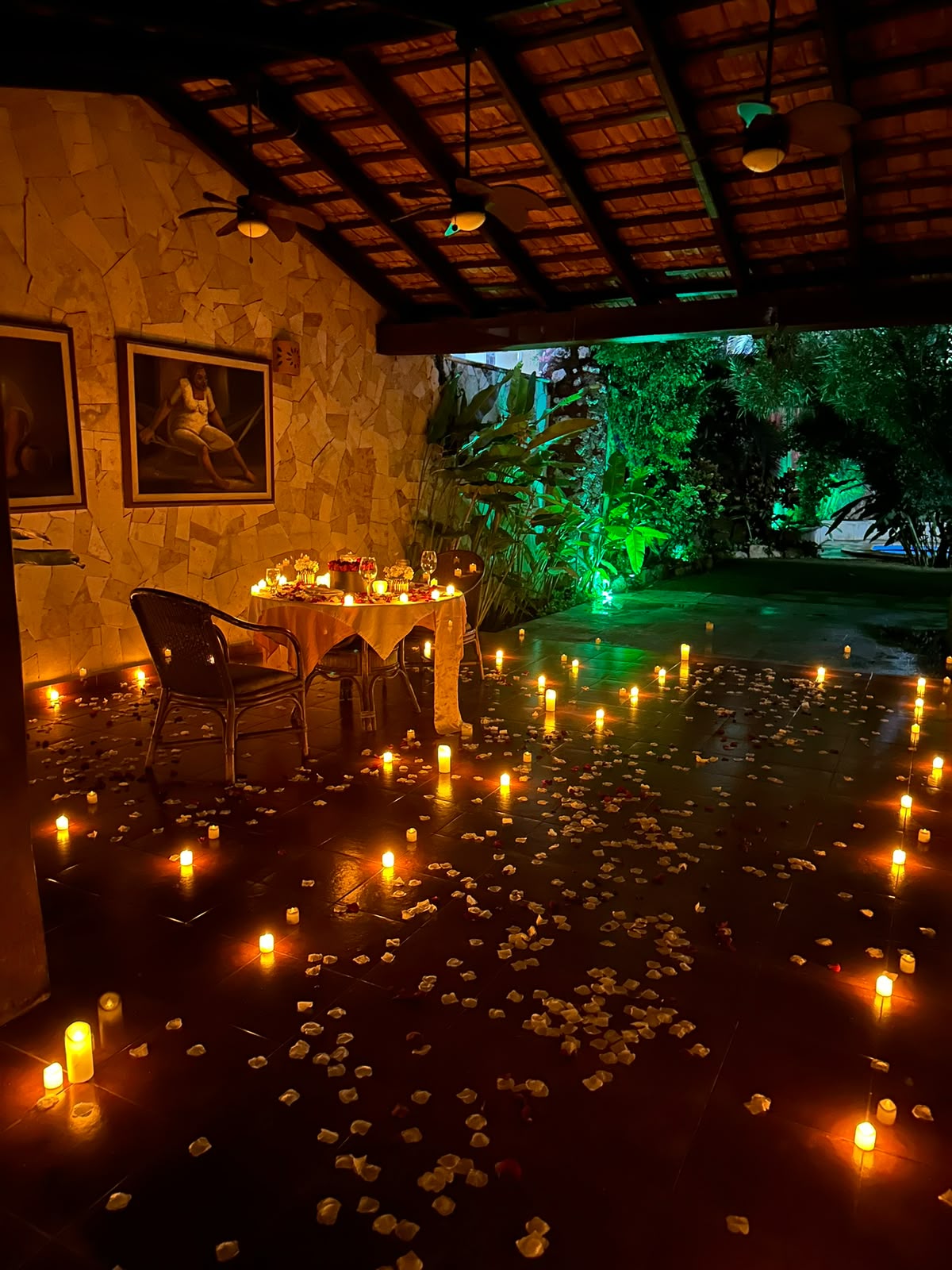Cena romántica Velada Maya
