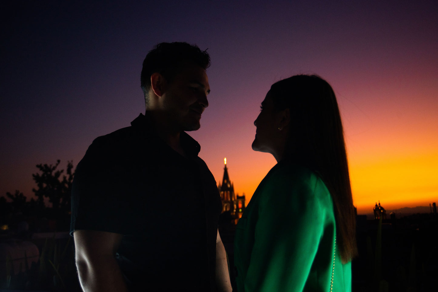 Cena romántica en terraza San Miguel Allende
