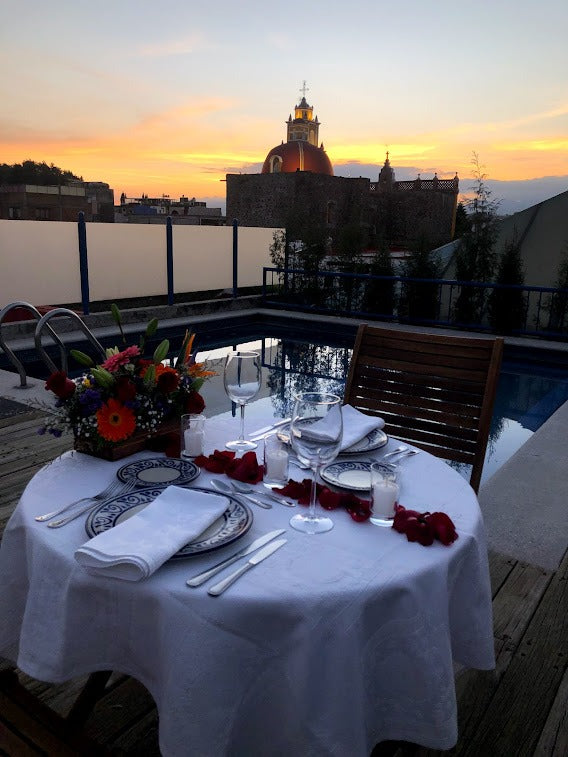 Cena privada en terrazas Cholula