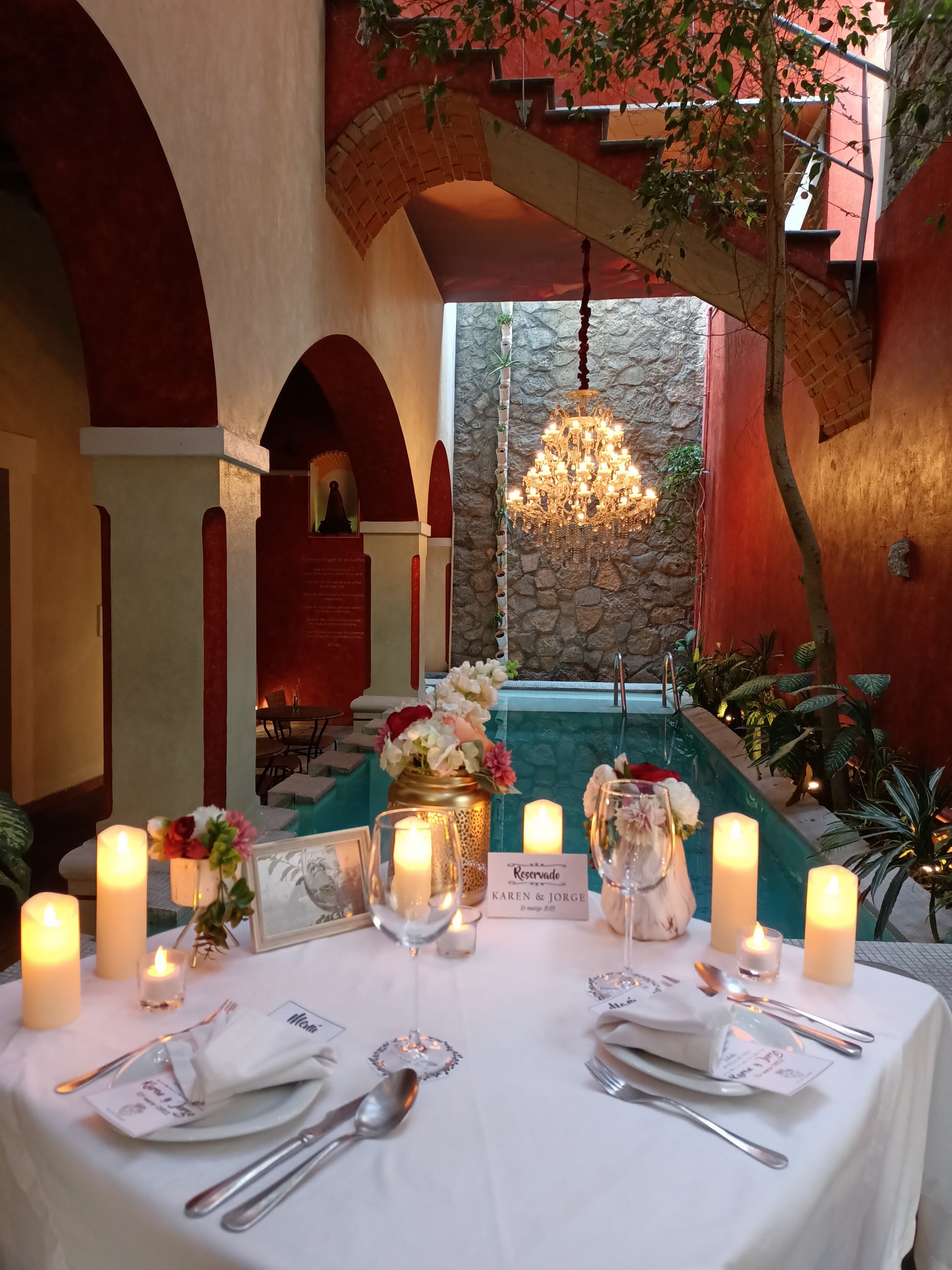 Cenas románticas al aire libre en Puebla