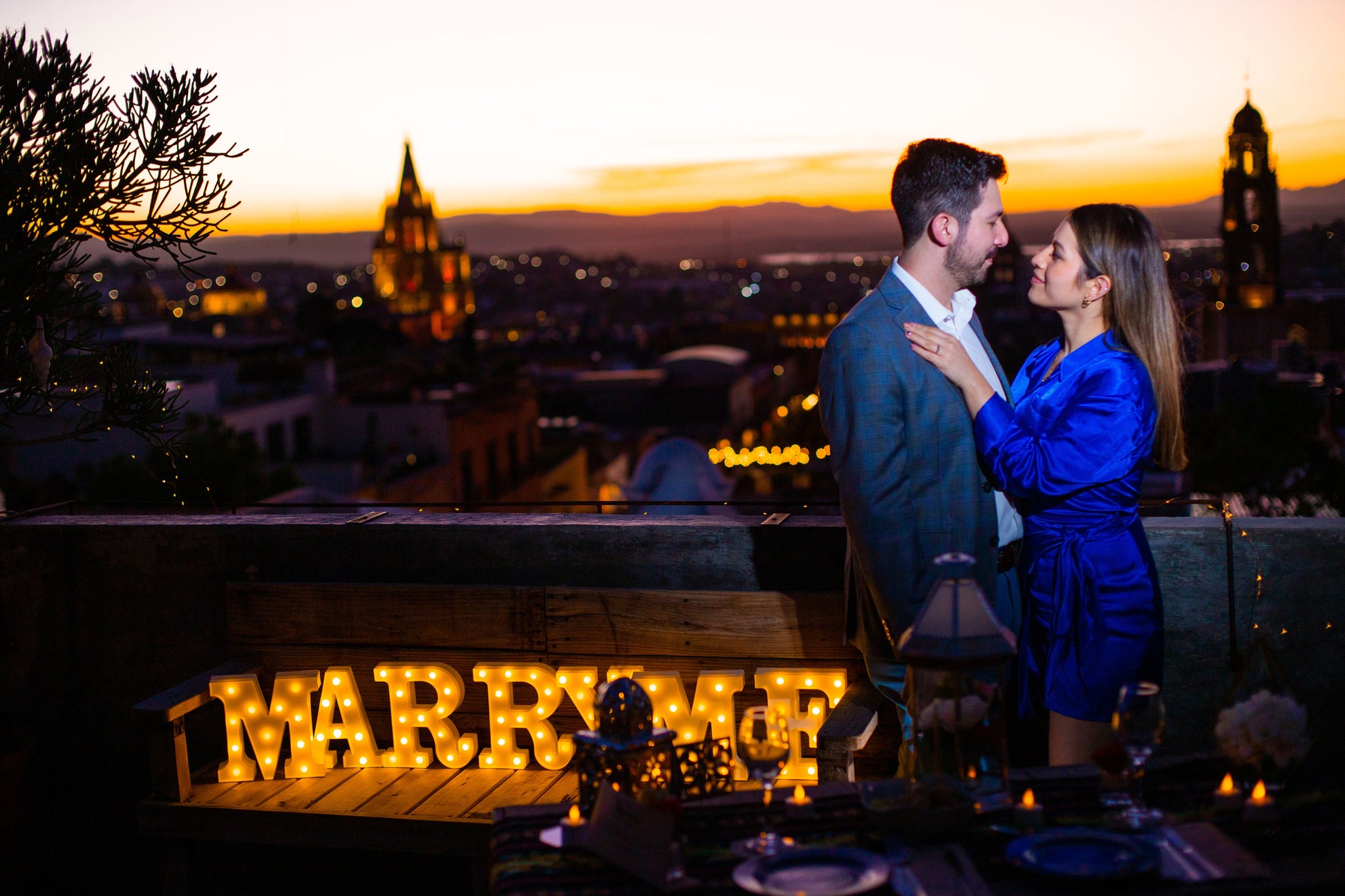 Pedida de matrimonio en San Miguel de Allende